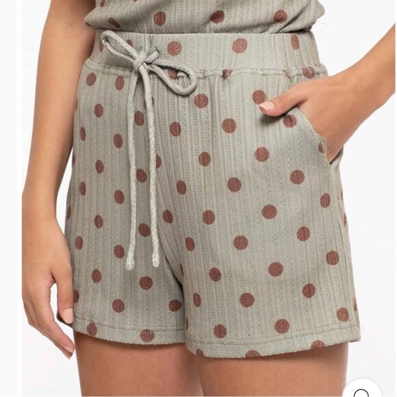 NWT Olive Polka Dot Set Size Medium - Picture 4 of 6